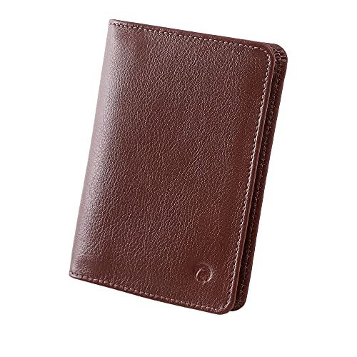 Front Pocket Minimalist Leather Slim Wallet RFID Blocking Small Size 620 (Pinion)