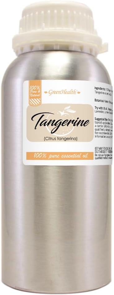 Tangerine Essential Oil - 16 fl oz - Aluminum Bottle - 100% Pure & Natural - GreenHealh