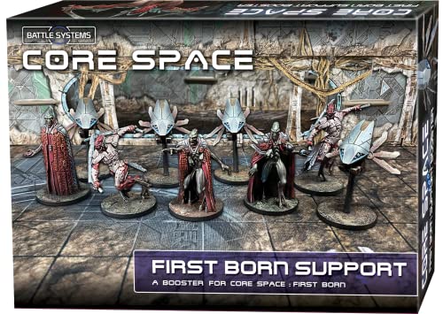 Battle Systems - Core Space First Born - Sci-Fi Miniatures Board Game - Cyberpunk 28mm Science Fiction Figures for 40K Wargame - Tabletop Modular 3D Gaming Terrain - (First Born Support)