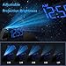 Peakeep Projection Alarm Clock for Bedroom Ceiling 180° Rotatable, Loud for Heavy Sleepers, Colorful Nightlight, 5 Brightness Dimmable Large Number Bedside Electric LED Digital Clock with USB Port