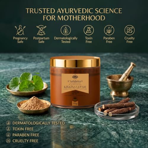 Image of Stretch Mark Cream for Pregnancy Kikkisa Lepam 100g pack of 2 | Ayurvedic, For Pregnancy & Postpartum, Skin Nourishing Hydration Formula, For Belly, Hips & Thighs, For Women