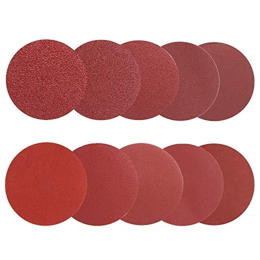 AMIGOB Papel de Lija 100 PCS 75 mm Discos de Lijar 10 x Grano 40/80/100/180/240/320/400/800/1200/2000