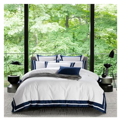 Ensemble de literie de coton de style de luxe gris pour grand lit double chavirant