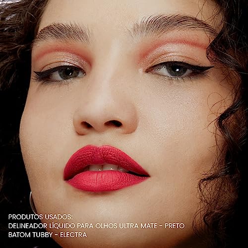 Contém 1g Delineador Líquido Ultra Matte (Liquid Liner) - Preto 1 7Ml