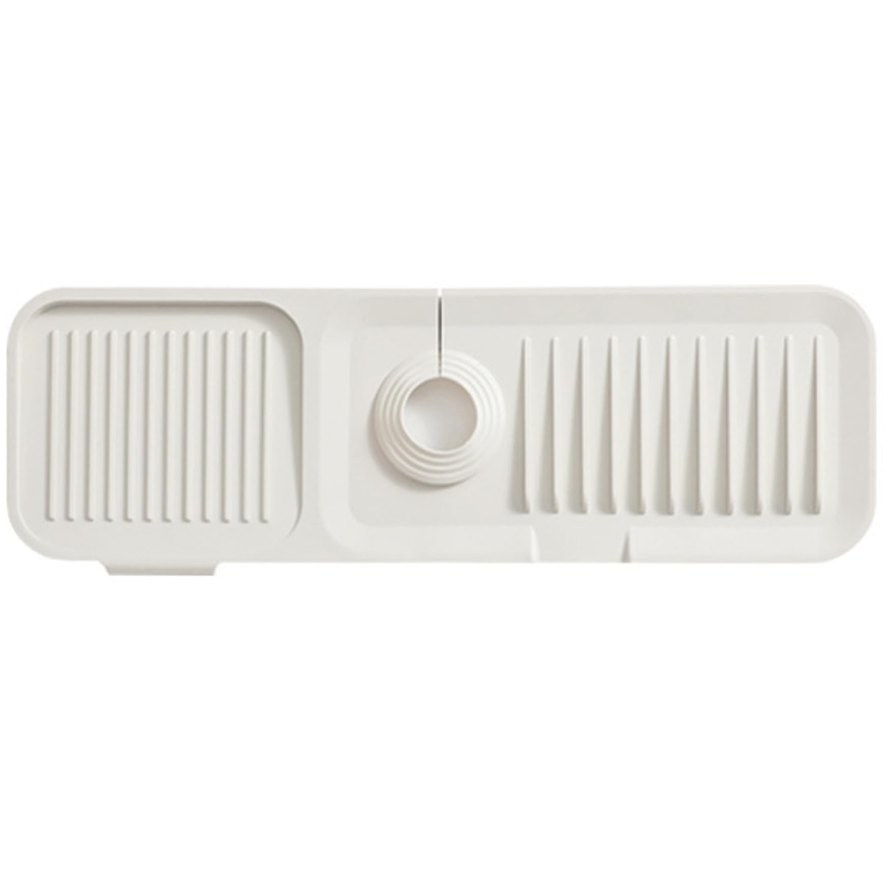 Protector antisalpicaduras de silicona beige de 45 cm para mantener limpia tu cocina
