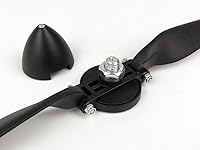 Vista 4 de Viloga Hélice plegable RC de 15.5 × 9.5 pulgadas con tamaño giratorio D51 × H40 mm, y diámetro del eje del motor φ5.0 con plástico de nailon