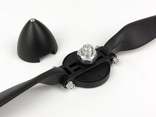 Miniatura 4 de Hélice plegable eléctrica RC de 12 x 6 pulgadas con tamaño giratorio D38 × H35 mm, y diámetro del eje del motor 4.0 con giratorio de plástico de