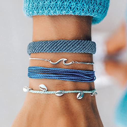 Pura Vida Maui Style Bracelet Pack - Stackable Bracelets for Women - Handmade Accessories, Adjustable Bands - Multicolor, Set of 43