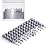 【Perfekte Kompatibilität】 Diese Lötkolbenspitzen wurden speziell für Lötstationen der 900M-Serie entwickelt und sind weitgehend kompatibel mit Hakko, Radio Shack 64-053, Atten, Quick, Aoyue, Yihua, X-Tronic, Vastar, Sywon, Tabiger, SOAIY und anderen Markenausrüstung. Geeignet für gängige Modelle wie 936, 937, 907, 938, 969, 8586 und 852D, um eine nahtlose Verbindung zu gewährleisten.