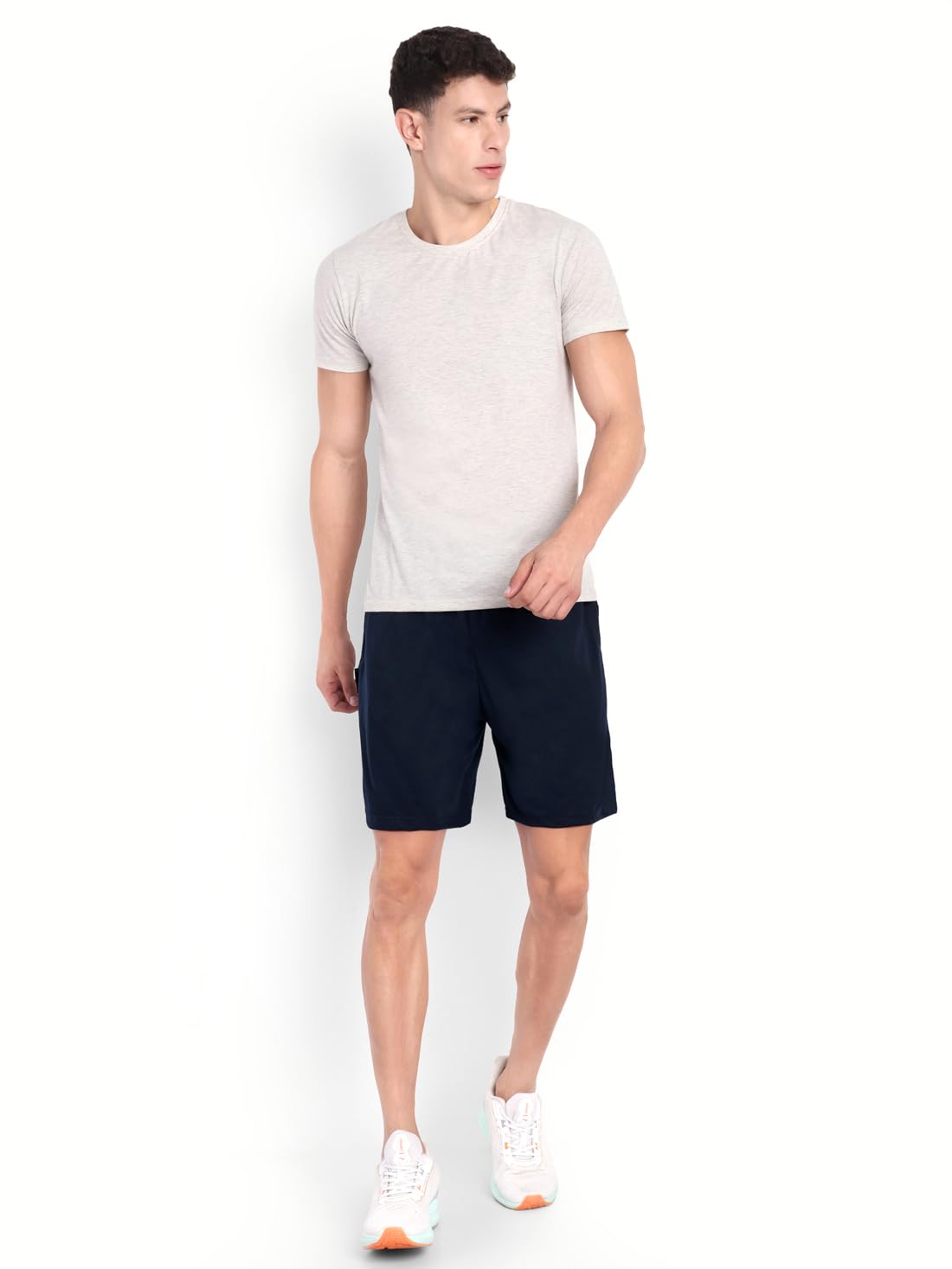 Men's Regular Fit Cotton Shorts with Back Pocket, Right Side Chain Pocket-picture-52