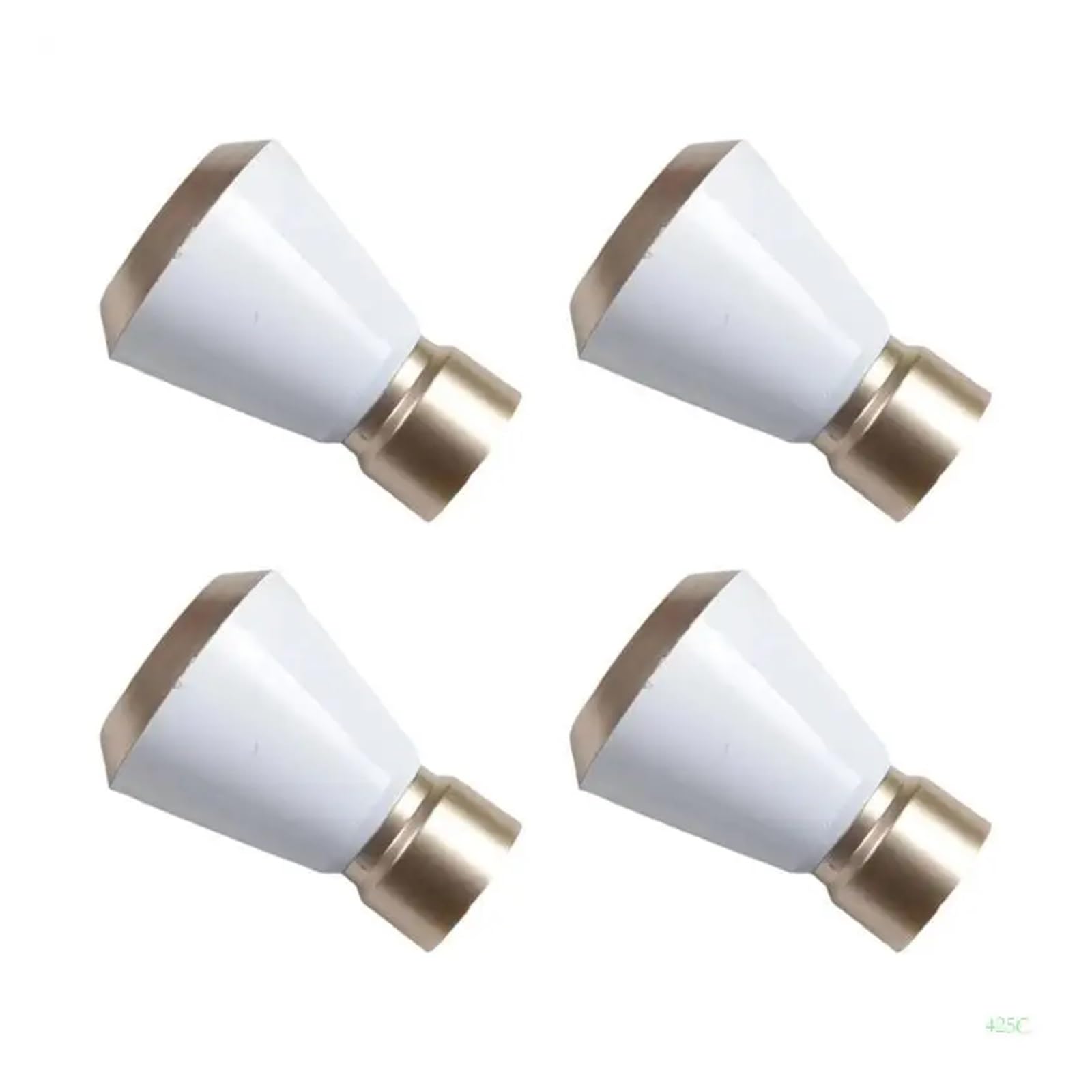 BDFJEDS Curtain Pole Finials 4pcs Unique Design Curtain Rod Tips Easy Installs Heads For House(Style 07)