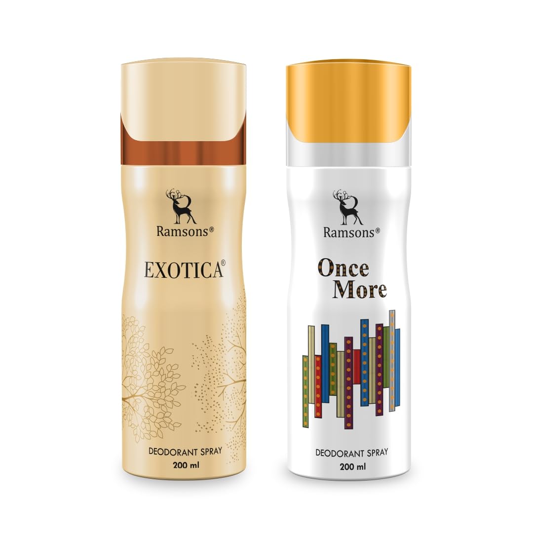 Ramsons - EXOTICA & ONCE MORE Deodorant Spray | 200 ML x 2 | Body Spray For Men & Women-picture-17
