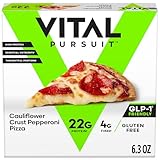 Vital Pursuit Cauliflower Crust Pepperoni Pizza, High Protein, Gluten Free, Air...