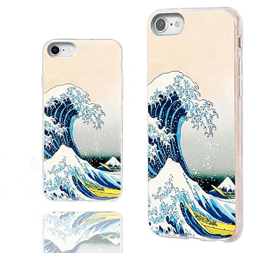 Coque iPhone SE pour fille femme homme en TPU souple motif peinture célèbre artiste