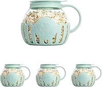 Vista 10 de Ecolution Microondas originales Micro-Pop Popcorn Popper Borosilicate Glass, tapa de silicona 3 en 1, lavavajillas Caja fuerte, BPA gratis