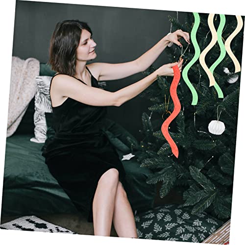 HOMSFOU 18 Peças De Papel Crepom Serpentina De Papel Para Casamento Lembrancinhas De Festa De Natal