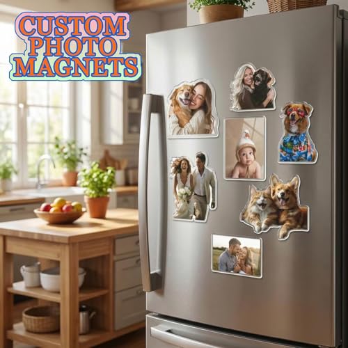 Imán decorativo rectangular personalizado blanco acrílico miniatura 2