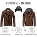 Pursky Spring Autumn Fall Military Jacket Men Fashion Jackets Casual Cargo Cotton Plus Size Male Jacket Coffee M