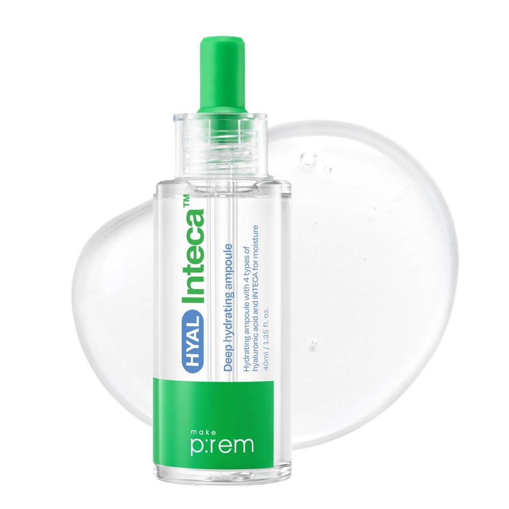 MAKE P:REM Hyal INTECA Deep Hydrating Ampoule Serum, 1.35 fl.oz. (40mL) 1.35 Fl Oz (Pack of 1)