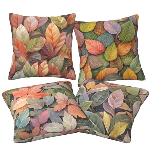 Housses de coussin 60x60 cm lin lavable lot de 4 pour protéger canapé - 3