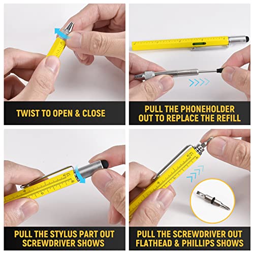 Biib Gifts For Men, Multitool Pen, Tools Gadgets For Men, Fathers Gifts Unique Gifts For Dad, Birthday Gifts For Men Who Have Everything, Husband, Grandpa, Boyfriend, Him, Diy Handyman #TOP5