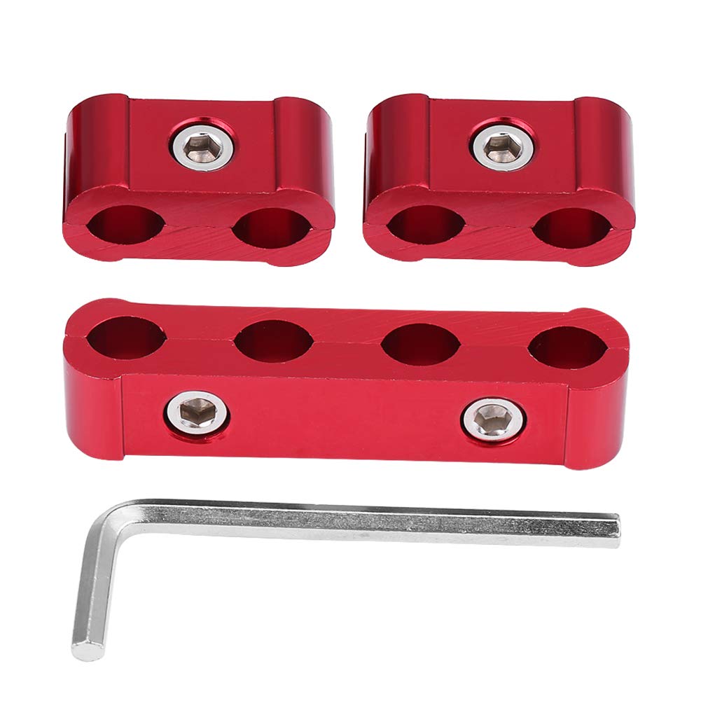 Durable Wire Separator, Spark Plug Wire Loom, Aluminum Alloy for Spark Plugs Wires(red)