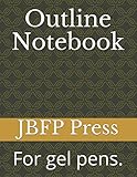  Outline Notebook: For gel pens.