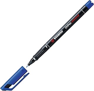 Stabilo 842/41 OHPen - Lote de 3 rotuladores para láminas transparentes (tinta permanente), color azul