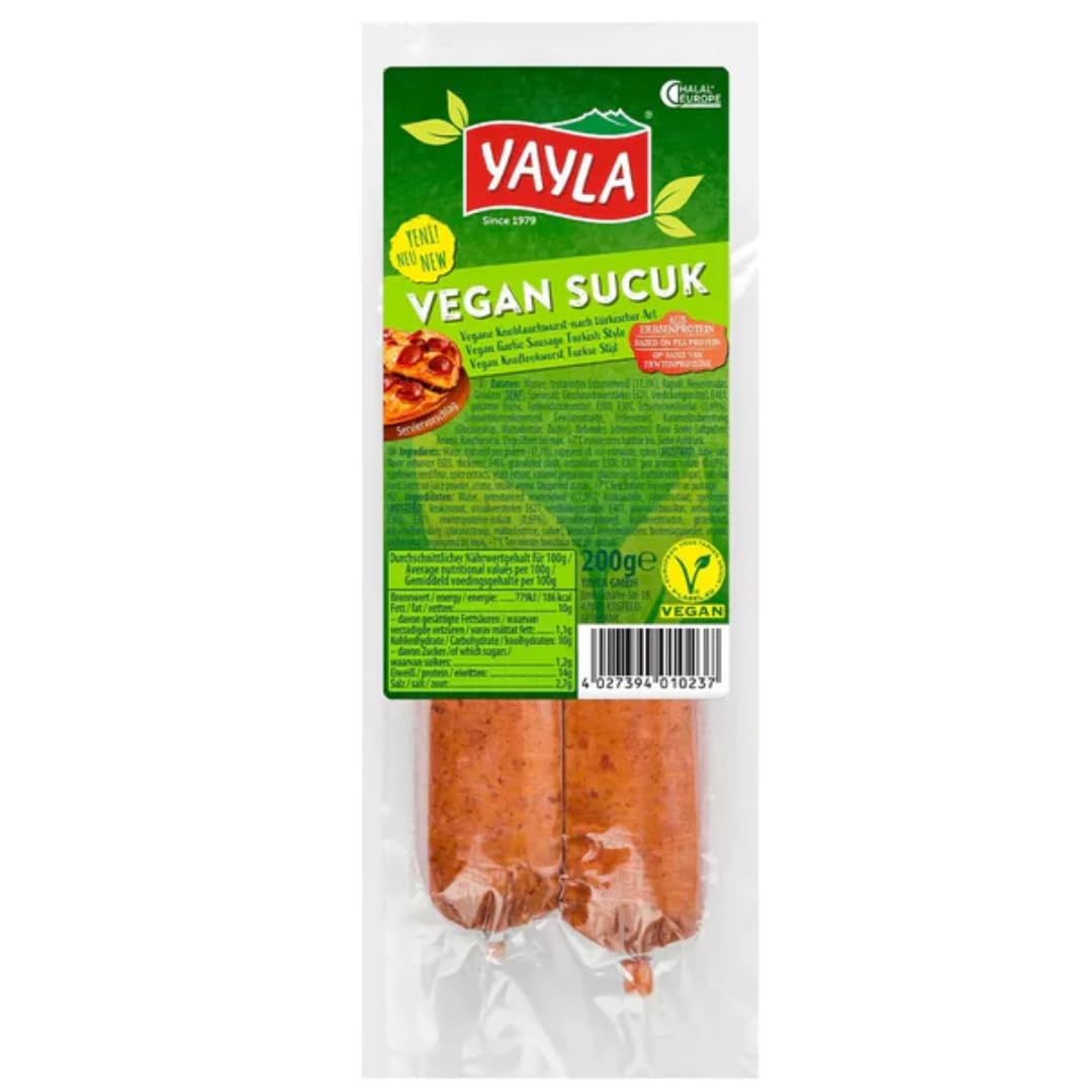 Yayla Vegane Wurst Sucuk 200g x 5 Stück