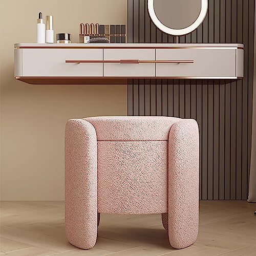 Chaise de coiffeuse luxueuse avec tabouret rembourré design moderne