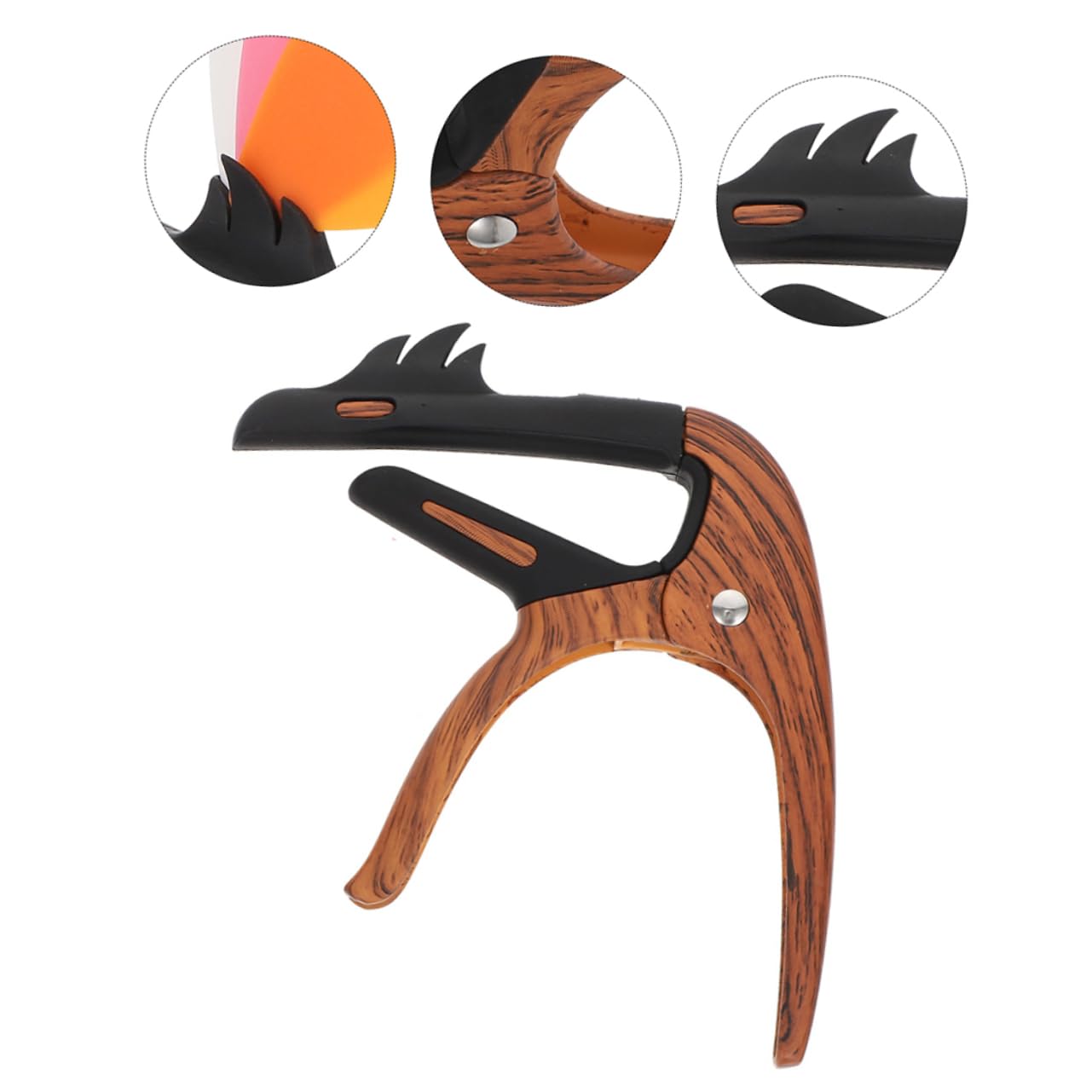 Vaguelly 5stücke Professioneller Gitarren Kapodaster Aus Zinklegierung Tragbares Stimmgerät Für Akustikgitarre Und Ukulele Einfache Handhabung Für Schnelle Tonhöhenanpassung
