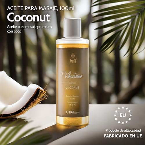 Miniatura 2 de Coconut De Vibratissimo: Aceite De Masaje Exótico Con Coco, Aceite Afrodisíaco, Aceite Erótico, 100 Ml