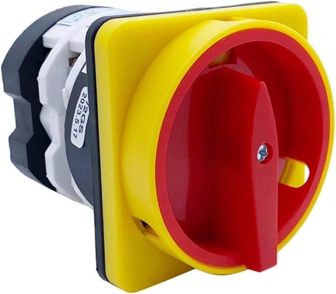 20/25/32/50/75/125A Two Poles Rotary Cam Switch YMZ12 Series Padlock Power Cut Off Motor Control Off-ON Silver Contact LW31(50A)