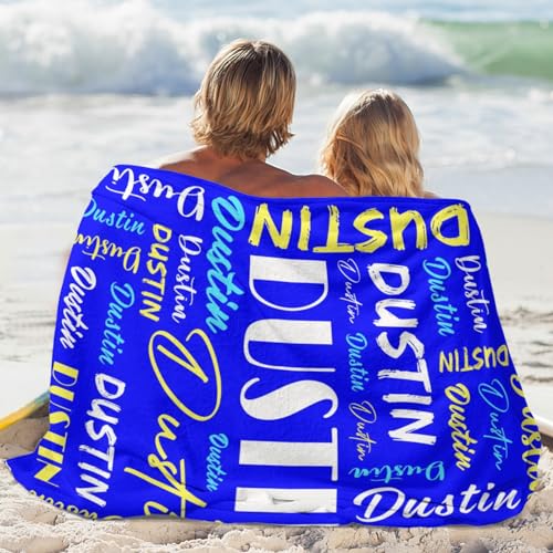 Personalized Blankets for Kids with Names Customized Blankets with Name for Adult Custom Blanket Gift for Birthday Christmas Valentines Day Gift