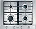 Produktbild Miele KM 2010 Gaskochfeld / 4 Brenner / autark / Einhand-Knebelbedienung / 650 mm breite Edelstahlmulde / GasStop-Funktion / emaillierte Guss-Topfträger