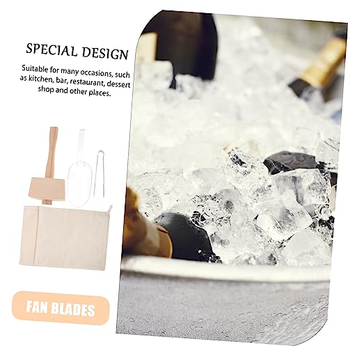 Ensemble bar en coton et acier inoxydable pour glace pilée premium - 8