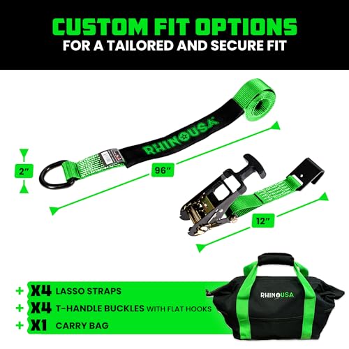 Rhino USA Lasso Flat Hook Straps