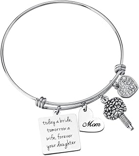 Wedding Gift for Bridesmaid Maid of Honor Flower Girl Bride to Be Sister Mother of The Bride Thank You Gift from Bride and Groom Thank You for Standing by My Side Bracelets Gifts