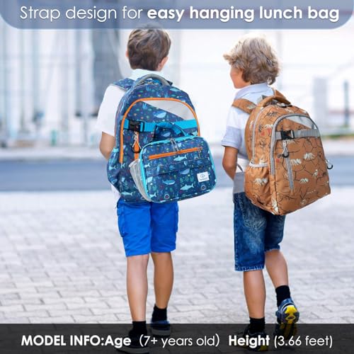 Genteen Kids Backpack for Boys Lightweight School Bags for Elementary Middle School kids Backpacks Boys with Laptop Compartments Backpack for Kids-Dinosaur2