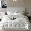 Bedding Duvet Cover Sets Chinese Bamboo Embroidery White Duvet Cover, Comfortable, Soft and Breathable Bedding Set Duvet Cover1.5m/1.8m bed200x230cm