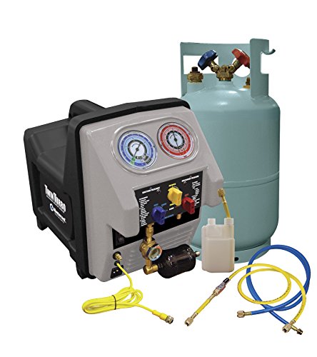 Mastercool (69360) Black/Gray Twin Turbo Complete Refrigerant Recovery System #TOP4