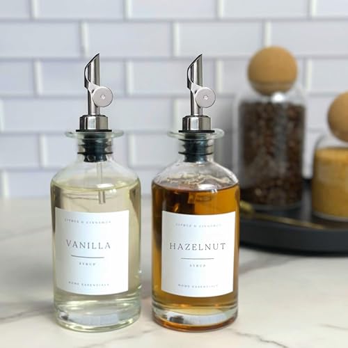 Miniatura 2 de Citrus and Cinnamon Dispensador de aceite de vidrio, dispensador de jarabe de café, dispensador de vinagre, dispensador de enjuague bucal, vertedor