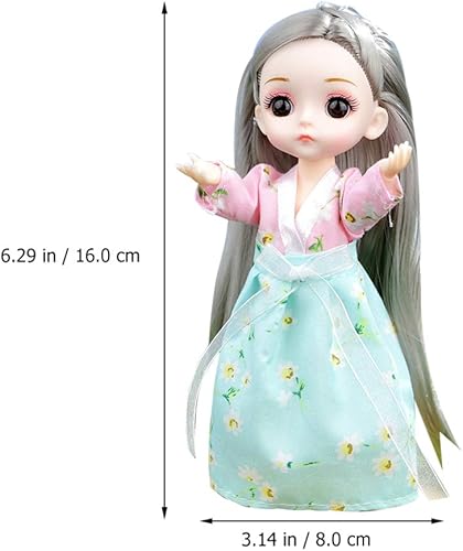 Miniatura 2 de Tomaibaby 6 piezas de muñeca de princesa juguetes chinos muñecas niñas bebé niña jugar juguetes para jardín de infantes disfraces en el hogar