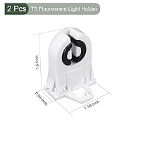 Vista 2 de YOKIVE 2 soportes de luz fluorescente, base G13 T8, piezas de repuesto de luz de enchufe sin derivación, ideal para el hogar, oficina
