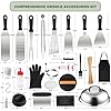 237pcs Griddle Accessories Kit for Blackstone, Perfect Flat Top Grilling Accessories, Grill Spatula Set with Enlarged Spatulas, Basting Cover, Burger Press Patty Maker, Scraper for Outdoor Barbecue #1