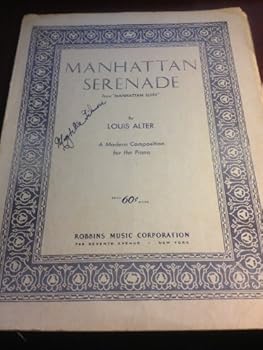 Paperback Manhattan Serenade from "Manhattan Suite" (1928) Book