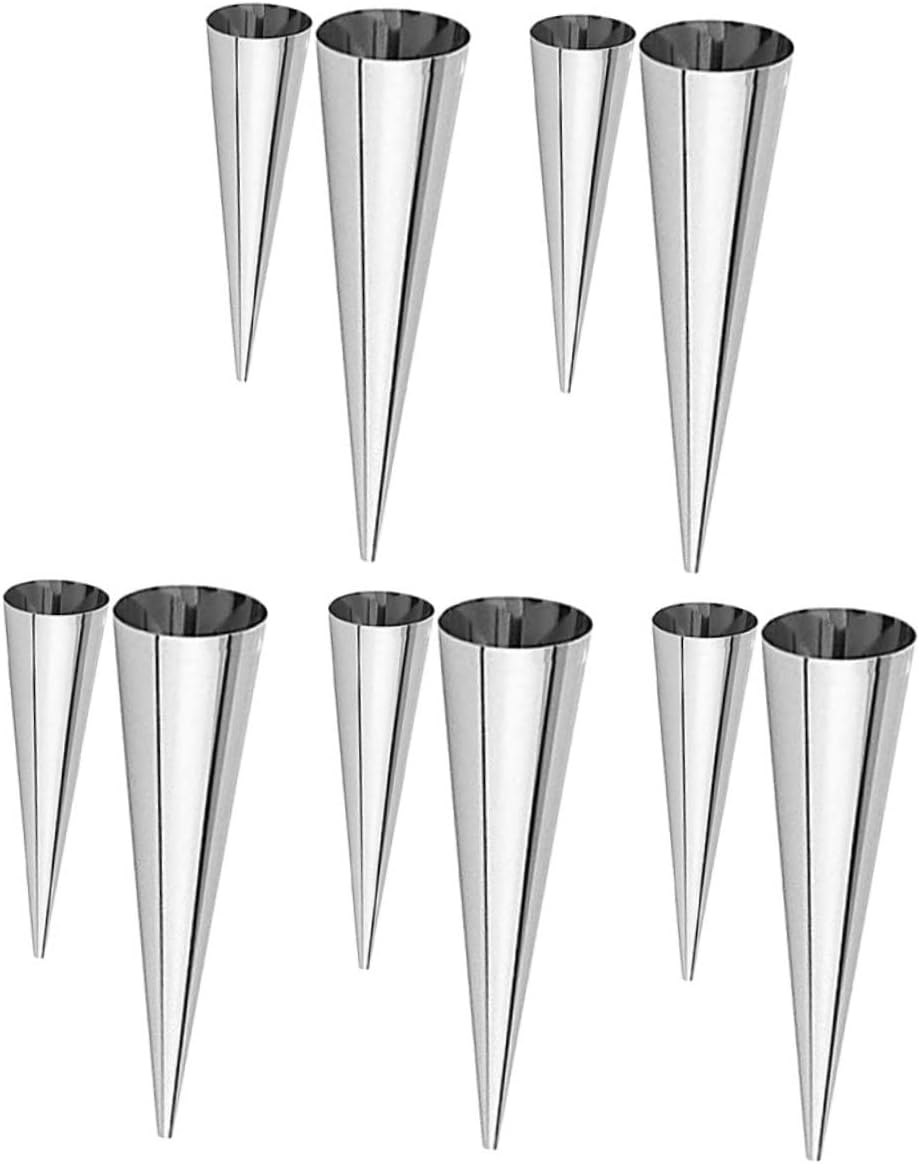 20pcs Cones for Baking Croissant Pastry Molds Brush Non-stick for Professional Results