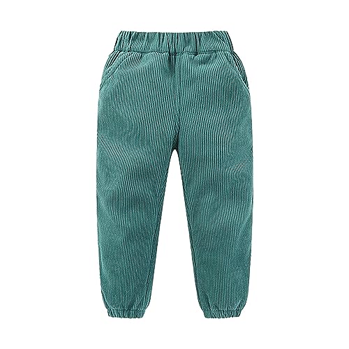 Jungen Mädchen Einfarbige Cordhose Kinder Fleece Lange...