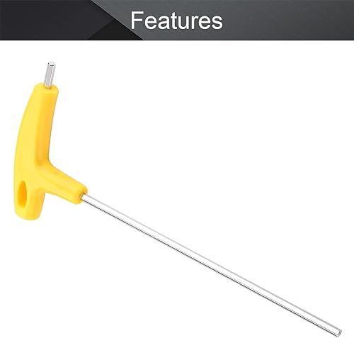 Miniatura 14 de Utoolmart Llave Allen con mango en T, 0.197 in, métrica, 70 #, acero con mango en T, llave hexagonal de 7.874 in de longitud total