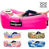 Chillbo Shwaggins Hamac Gonflable Canapé Piscine - Chaise Longue Portable Intérieur Extérieur Camping Festival
